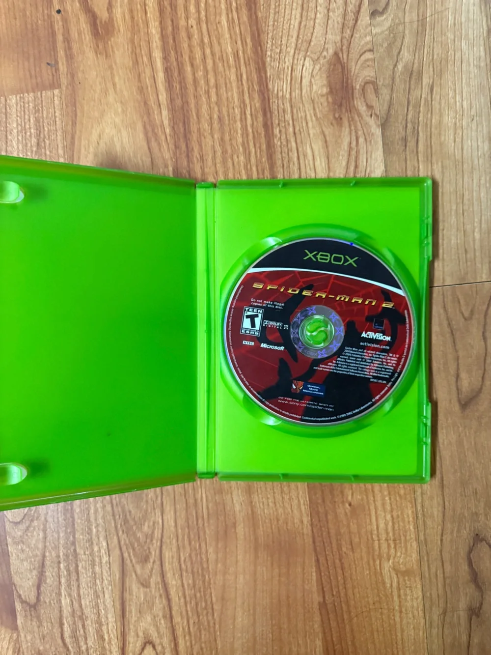 Spider-Man (Xbox) Video Game - Red Cover